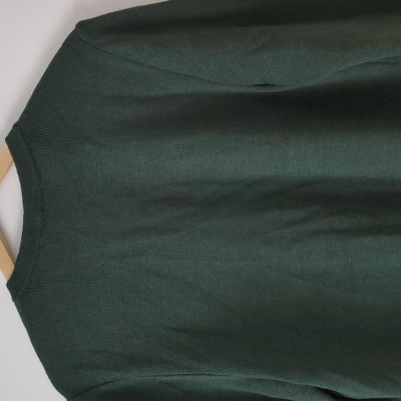 St John Collection Vintage green forest long blazer gold buttons Santana Knit M - Picture 4 of 7